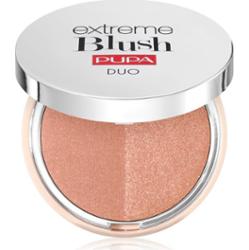 PUPA Milano Extreme Blush Duo róż w kompakcie odcień 120 - Radiand Caramel - Glow Spice 4 g