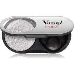 PUPA Milano Vamp! Radiant Baked Eyeshadow długotrwałe, błyszczące cienie do powiek odcień 302 Pure Silver - METALLIC 1 g