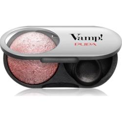 PUPA Milano Vamp! Radiant Baked Eyeshadow długotrwałe, błyszczące cienie do powiek odcień 105 Eden Rose - WET & DRY 1 g