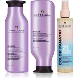 Pureology Hydrate full routine zestaw nawilżające i nadające blask do wszystkich rodzajów włosów