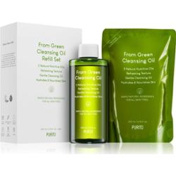 Purito From Green olejek oczyszczający do twarzy + napełnienie 2x200 ml