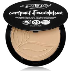 puroBIO Cosmetics Compact Foundation kompaktowy podkład pudrowy SPF 10 odcień 02 9 g