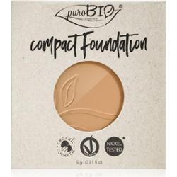 puroBIO Cosmetics Compact Foundation kompaktowy podkład pudrowy wymienny wkład SPF 10 odcień 03 9 g