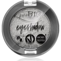 puroBIO Cosmetics Compact Eyeshadows cienie do powiek odcień 23 Silver 2,5 g