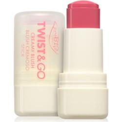 puroBIO Cosmetics Twist&Go róż do policzków w kremie w sztyfcie odcień 04 Strawberry 5 g