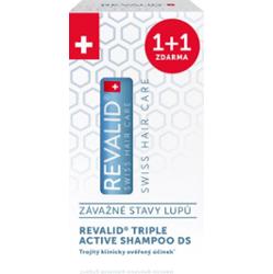 Revalid Triple Active Shampoo DS delikatny szampon na łojotokowe zapalenie skóry i ciężkim łupieżu 2x150 ml