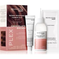 Revolution Haircare Plex Bond Restore Kit zestaw dla podkreślenia koloru włosów odcień Chocolate Brown 1 szt.
