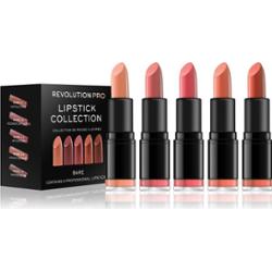 Revolution PRO Lipstick Collection zestaw szminek odcień Bare 5 szt.