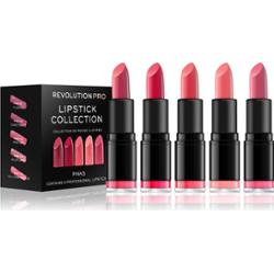 Revolution PRO Lipstick Collection zestaw szminek odcień Pinks 5 szt.