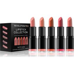 Revolution PRO Lipstick Collection zestaw szminek odcień Matte Nude 5 szt.