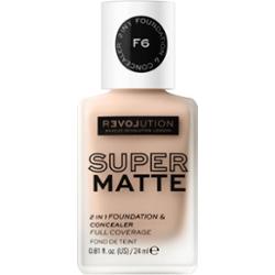 Revolution Relove Super Matte Foundation długotrwały podkład matujący odcień F6 24 ml