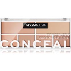 Revolution Relove Conceal Me paleta korektorów odcień Fair 2,8 g