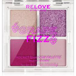 Revolution Relove Pocket Palette paleta cieni do powiek odcień Grape Fizz 4x0.72 g