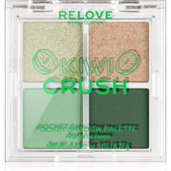 Revolution Relove Pocket Palette paleta cieni do powiek odcień Kiwi Crush 4x0.72 g