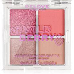 Revolution Relove Pocket Palette paleta cieni do powiek odcień Wild Berry 4x0.72 g
