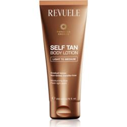 Revuele Paradise Bronze Self Tan Body Lotion mleczko samoopalające stopniowo brązujące odcień Light To Medium 200 ml