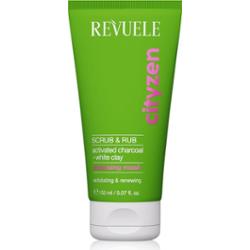 Revuele Cityzen Scrub & Rub oczyszczająco-peelingująca maseczka do twarzy z aktywnym węglem 150 ml