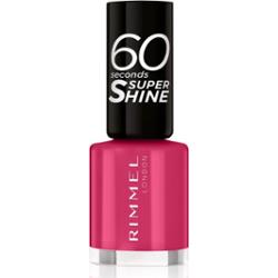 Rimmel 60 Seconds Super Shine lakier do paznokci odcień 323 Funtime Fuchsia 8 ml