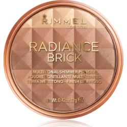 Rimmel Radiance Brick rozświetlający puder brązujący odcień 002 Medium 12 g