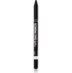 Rimmel Scandal'Eyes Khôl Kajal wodoodporna kredka do oczu odcień 001 Black 1.3 g