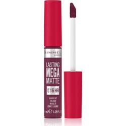 Rimmel Lasting Mega Matte lekka matowa szminka w płynie 16 godz. odcień Rock Me Purple 7,4 ml