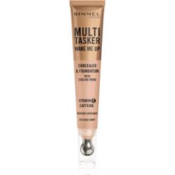 Rimmel Multi-Tasker Wake Me Up podkład i korektor z efektem rozświetlającym odcień 25 Rose Ivory 20 ml