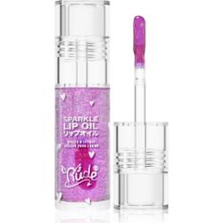 Rude Cosmetics Manga Collection Sparkle Lip Oil tonujący olejek do ust o działaniu nawilżającym odcień Grape 4 g