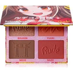 Rude Cosmetics Manga Face Palette paleta wielofunkcyjna do twarzy odcień Rebel Rudeko 11.2 g