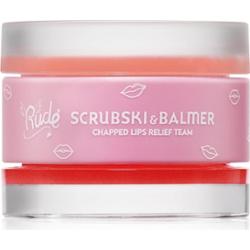 Rude Cosmetics Scrubski & Balmer balsam i peeling do ust odcień Grapefruit 7.5 g