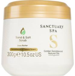 Sanctuary Spa Golden Sandalwood Natural Oils Salt and Sand Scrub 300 g