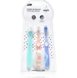Saro Baby Toothbrushes szczoteczki do zębów dla dzieci +6m 3 szt.