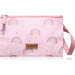 Saro Baby Lunch Bag woreczek na przekąskę Pink Rainbow 14,5x21,5 cm 1 szt.