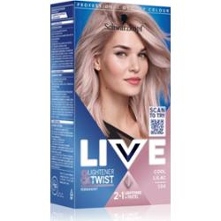 Schwarzkopf LIVE Lightener & Twist trwała farba do włosów do rozjaśniania włosów odcień 104 Cool Lilac 1 szt.