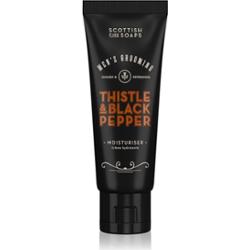 Scottish Fine Soaps Thistle & Black Pepper krem nawilżający do twarzy dla mężczyzn 75 ml