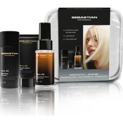 Sebastian Professional Dark Oil Set zestaw podróżny do nabłyszczania i zmiękczania włosów