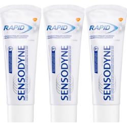Sensodyne Rapid Whitening wybielająca pasta do zębów dla wrażliwych zębów 3x75 ml