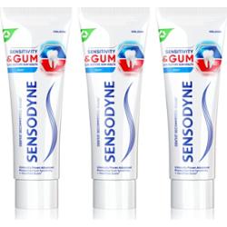 Sensodyne Sensitivity & Gum pasta na wrażliwe zęby Mint 3x75 ml