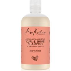 Shea Moisture Coconut & Hibiscus nawilżający szampon podkreślający skręt loków 384 ml