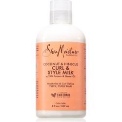 Shea Moisture Coconut & Hibiscus Curl & Style mleczko nawilżające do włosów kręconych 237 ml