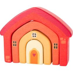 Small foot Wooden Building Blocks House zabawka edukacyjna z drewna 12 m+ 4 szt.