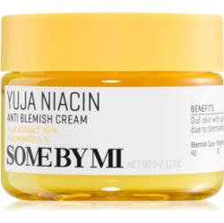 Some By Mi Yuja Niacin Anti Blemish Cream nawilżająco-rozświetlający krem do twarzy do skóry z przebarwieniami 60 g