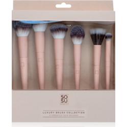 SOSU Cosmetics Luxury Brush Face Collection zestaw pędzli do twarzy 6 szt.