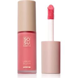 SOSU Cosmetics Liquid Blush Satin róż w płynie odcień Pink Pop 9 ml