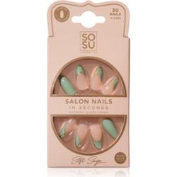 SOSU Cosmetics Salon Nails sztuczne paznokcie odcień Soft Sage 30 szt.