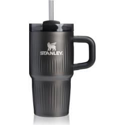 Stanley Quencher H2.O Fluted Tumbler kubek ze stali nierdzewnej ze słomką mały Black PVD 590 ml