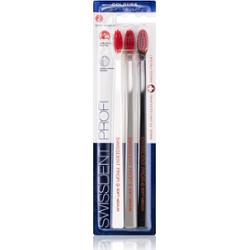 Swissdent Profi Colours szczoteczki do zębów soft - medium 3 szt.