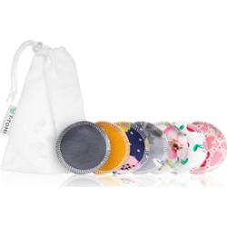 T-TOMI Make-up Removal Pads Set Soft 1 Week płatki do demakijażu wielokrotnego użytku COLOUR + Laundry Wash Bag 7 szt.