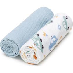 T-TOMI BIO Muslin Diapers pieluchy wielorazowe Traffic 65x65 cm 2 szt.