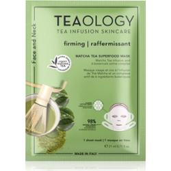 Teaology Matcha Tea Superfood Mask maska w płacie ujędrniająca kontury twarzy z matchą 21 ml