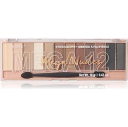 Technic Cosmetics Mega Eyeshadows paleta cieni do powiek odcień Mega Nudes 18 g